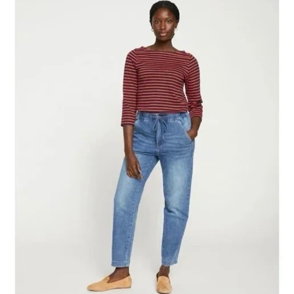 Universal Standard Comfort Denim Drawstring Jeans 2XS - Picture 3 of 10